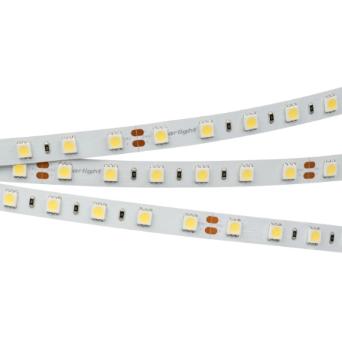 Лента RTW 2-5000NC 24V Warm2700 2x (5060, 300 LED, LUX) (Arlight, 14.4 Вт/м, IP65)