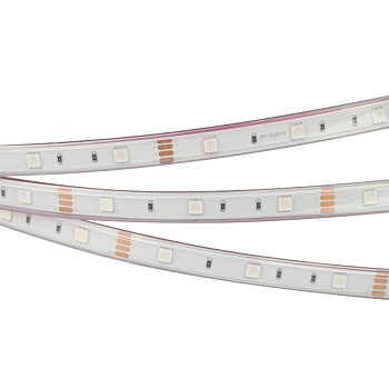 Лента RTW 2-5000P 12V RGB (5060, 150 LED, LUX) (Arlight, 7.2 Вт/м, IP66)