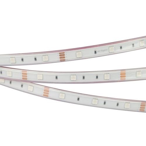 Лента RTW 2-5000P 12V RGB (5060, 150 LED, LUX) (Arlight, 7.2 Вт/м, IP66)