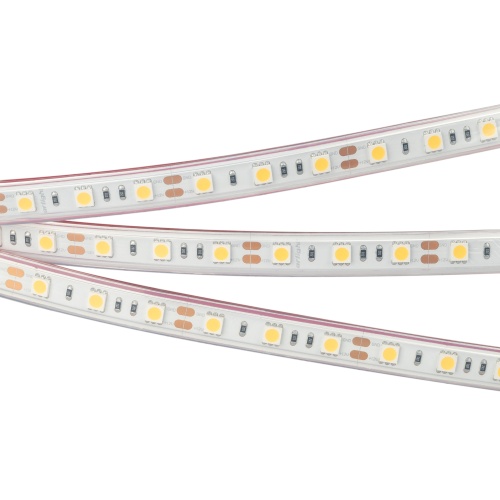 Лента RTW 2-5000P 12V Warm2700 2x (5060, 300 LED, LUX) (Arlight, 14.4 Вт/м, IP66)