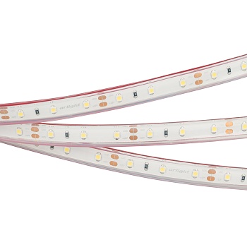 Лента RTW 2-5000PGS 12V Warm (3528, 300 LED, LUX) (Arlight, 4.8 Вт/м, IP67)