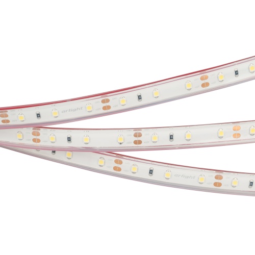 Лента RTW 2-5000PGS 12V Warm (3528, 300 LED, LUX) (Arlight, 4.8 Вт/м, IP67)