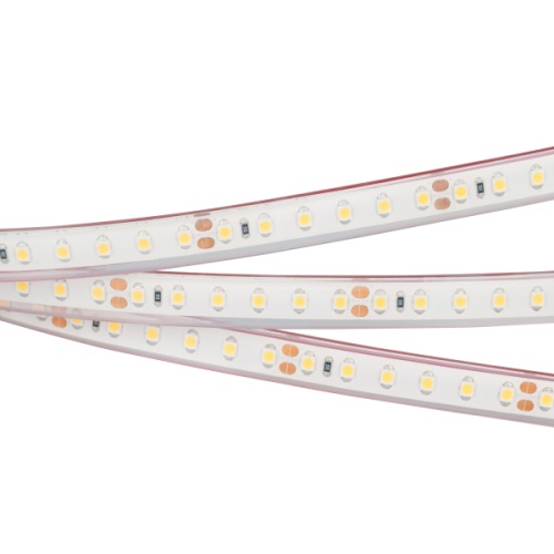 Лента RTW 2-5000PGS 24V Warm 2x (3528, 600 LED, LUX) (Arlight, 9.6 Вт/м, IP67)
