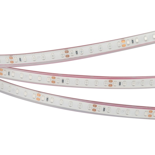 Лента RTW 2-5000PGS 24V Yellow 2x (3528, 600 LED, LUX) (Arlight, 9.6 Вт/м, IP67)