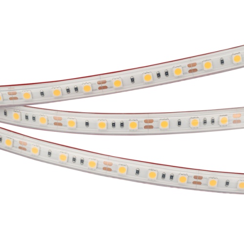 Лента RTW 2-5000PS 12V Warm2700 2x (5060, 300 LED, LUX) (Arlight, 14.4 Вт/м, IP67)