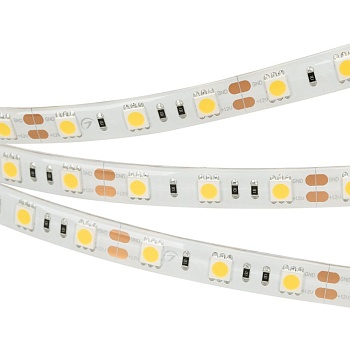 Лента RTW 2-5000SE 12V White 2x (5060, 300 LED, LUX) (Arlight, 14.4 Вт/м, IP65)