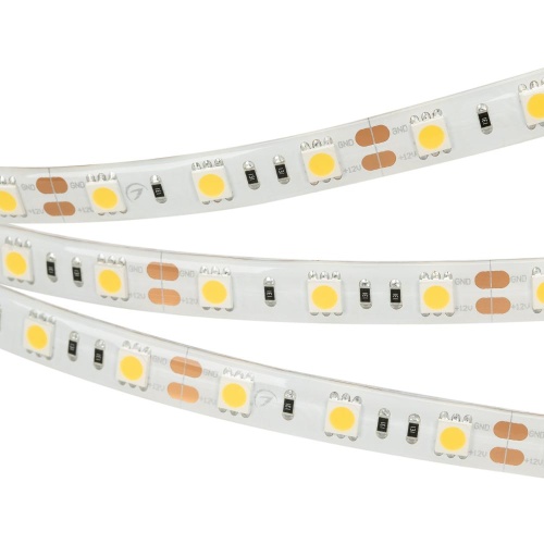 Лента RTW 2-5000SE 12V White 2x (5060, 300 LED, LUX) (Arlight, 14.4 Вт/м, IP65)