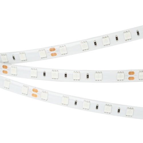 Лента RTW 2-5000SE 24V Blue 2x (5060, 300 LED, LUX) (Arlight, 14.4 Вт/м, IP65)