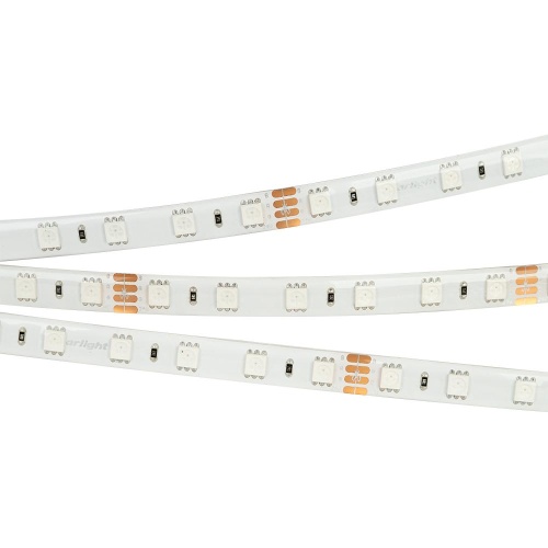 Лента RTW 2-5000SE 24V RGB 2x (5060, 300 LED, LUX) (Arlight, 14.4 Вт/м, IP65)