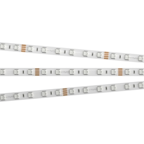 Лента RTW 2-5000SE 24V RGB 2x (5060, 300 LED, LUX) (Arlight, 14.4 Вт/м, IP65)