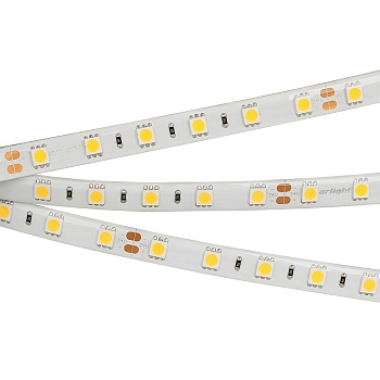 Лента RTW 2-5000SE 24V White 2x (5060, 300 LED, LUX) (Arlight, 14.4 Вт/м, IP65)