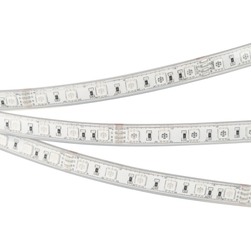 Лента RTW-5000PU-5060-60 24V RGB (12.5mm, 14.4W, IP68) (Arlight, Закрытый)