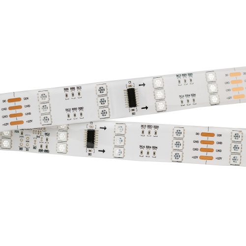 Лента SPI-5000SE 12V RGB (5060, 480 LED x3,1812) (Arlight, Закрытый, IP65)