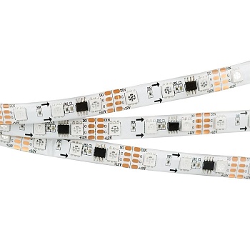 Лента SPI-5000SE-AM 12V RGB (5060, 300 LED x3,1804) (Arlight, Закрытый, IP65)