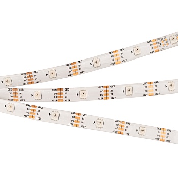 Лента SPI-5000SE-RAM-5060-30 12V Cx1 RGB-Auto (10mm, 4.8W/m, IP65) (Arlight, Закрытый, IP65)