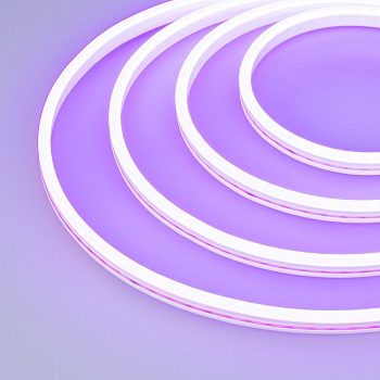 Образец Гибкий неон GALAXY-1206-5000CFS-2835-100 12V Purple 0.5M (12x6mm, 12W, IP67) (Arlight, 12 Вт/м, IP67)