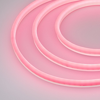 Образец Гибкий неон GALAXY-1608-5000CFS-2835-100 12V Pink 0.5M (16x8mm, 12W, IP67) (Arlight, 12 Вт/м, IP67)