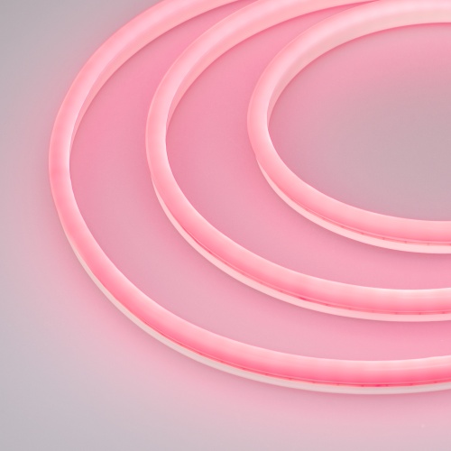 Образец Гибкий неон GALAXY-1608-5000CFS-2835-100 12V Pink 0.5M (16x8mm, 12W, IP67) (Arlight, 12 Вт/м, IP67)