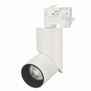 Светильник LGD-TWIST-TRACK-4TR-R70-15W Day4000 (WH-BK, 30 deg, 48V, DALI) (Arlight, IP40 Металл, 3 года)