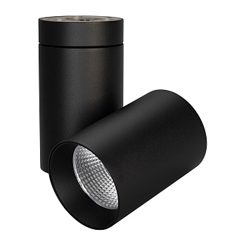 Светильник SP-POLO-SURFACE-TURN-R85-15W Warm3000 (BK-BK, 40 deg) (Arlight, IP20 Металл, 3 года)