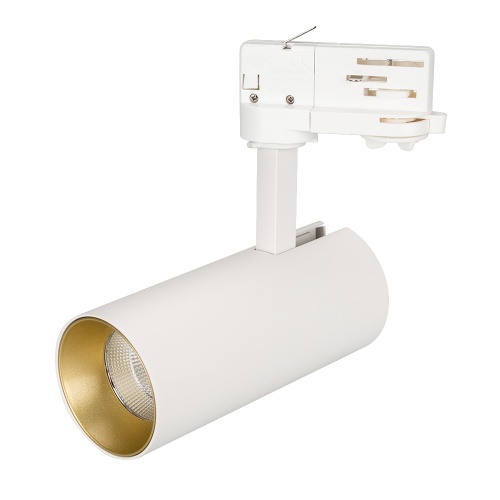 Светильник SP-POLO-TRACK-LEG-R65-8W Day4000 (WH-GD, 40 deg) (Arlight, IP20 Металл, 3 года)