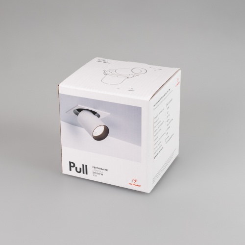 Светильник LTD-PULL-S110x110-10W Day4000 (WH, 24 deg, 230V) (Arlight, IP20 Металл, 5 лет)