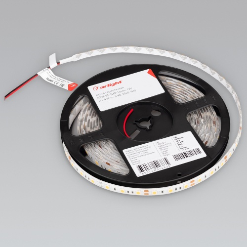 Лента RTW 2-5000SE 12V Cool 2x (5060, 300 LED, LUX) (Arlight, 14.4 Вт/м, IP65)