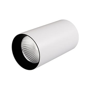 Светильник накладной SP-POLO-R85-1-15W Day White 40deg (White, Black Ring) (Arlight, IP20 Металл, 3 года)