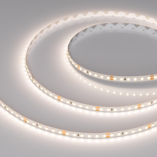 Светодиодная лента RT-A120-8mm 24V Day4000 (9.6 W/m, IP20, 2835, 5m) (Arlight, Открытый)