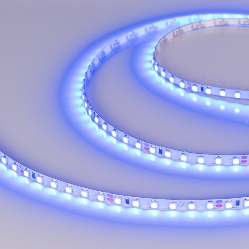 Светодиодная лента RT-A120-5mm 24V Blue (9.6 W/m, IP20, 2835, 5m) (Arlight, 9.6 Вт/м, IP20)
