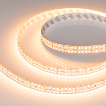 Светодиодная лента RT-A320-15mm 24V Warm2400 (24 W/m, IP20, 2835, 5m) (Arlight, высок.эфф.150 лм/Вт)