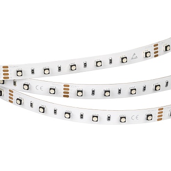 Светодиодная лента MINI-60-24V RGB 10mm (3535, 5m, LUX) (Arlight, 14.4 Вт/м, IP20)