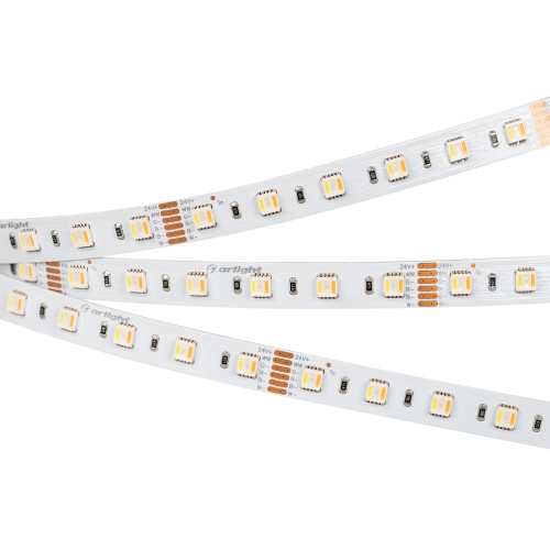 Светодиодная лента RT 2-5000 24V RGBW-MIX 12mm (5060-One, 60 LED/m, LUX) (Arlight, RGB-CCT)