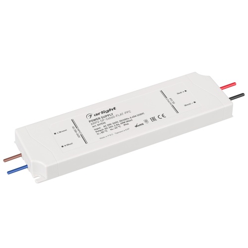 Блок питания ARPV-SP-24060-FLAT-PFC (24V, 2.5A, 60W) (Arlight, IP44 Пластик, 5 лет)
