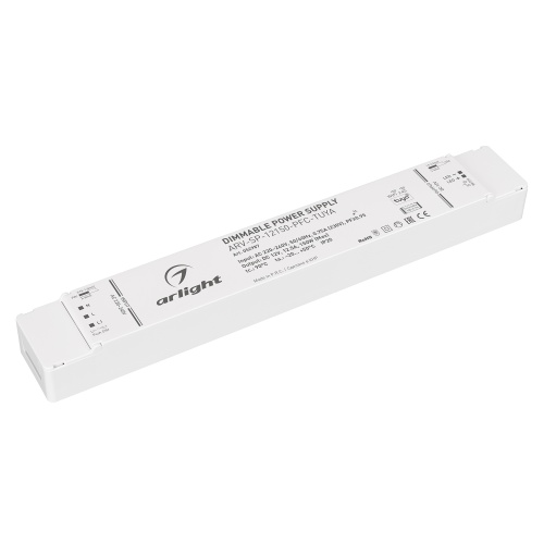 Блок питания ARV-SP-12150-PFC-TUYA (12V, 12.5A, 150W, WiFi, 2.4G) (Arlight, IP20 Пластик, 5 лет)