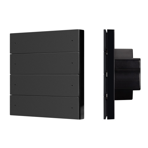 INTELLIGENT ARLIGHT Кнопочная панель SMART-ZB-801-22-1G-8SC-MULTI-IN Black (230V) (IARL, IP20 Пластик, 5 лет)