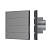 INTELLIGENT ARLIGHT Кнопочная панель SMART-ZB-801-22-1G-8SC-MULTI-IN Grey (230V) (IARL, IP20 Пластик, 5 лет)