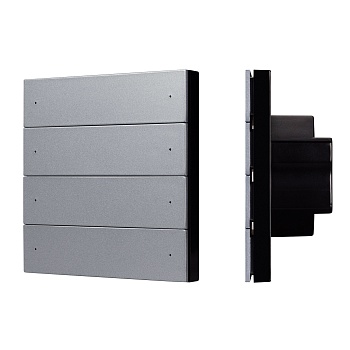 INTELLIGENT ARLIGHT Кнопочная панель SMART-ZB-801-22-1G-8SC-MULTI-IN Silver (230V) (IARL, IP20 Пластик, 5 лет)