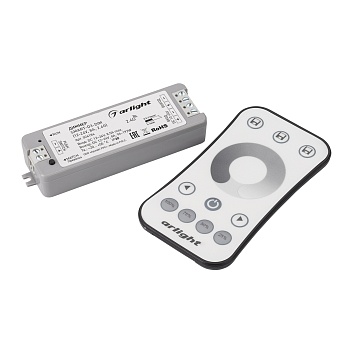 Диммер SMART-DIM-SET-RING (12-24V, 1x8A, ПДУ 2.4G) (Arlight, IP20 Пластик, 5 лет)