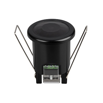 Датчик движения NAVE-PIR-BUILT-R50-400W-BK (230V, 1.7A, MINI, IP20) (Arlight, Пластик, 5 лет)