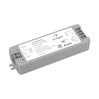 Диммер SMART-D1-DIM (12-36V, 0/1-10V) (Arlight, IP20 Пластик, 5 лет)