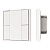 INTELLIGENT ARLIGHT Кнопочная панель KNX-301-22-4-SH-IN White (BUS, Frame) (IARL, IP20 Пластик, 3 года)