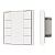INTELLIGENT ARLIGHT Кнопочная панель KNX-301-22-8-SH-IN White (BUS, Frame) (IARL, IP20 Пластик, 3 года)