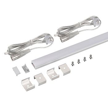 Набор для светодиодной подсветки ARL-KIT-SLIM-FC 24V Warm3000 (14 W/m, IP20, 2m) (Arlight, Алюминий+пластик)