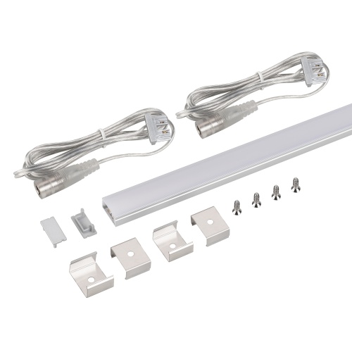 Набор для светодиодной подсветки ARL-KIT-SLIM-FC 24V Warm3000 (14 W/m, IP20, 2m) (Arlight, Алюминий+пластик)
