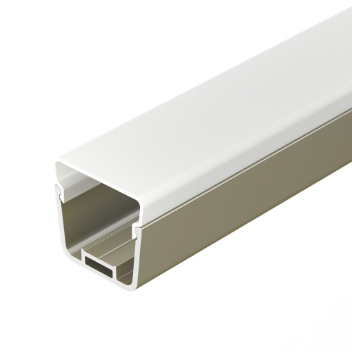 Профиль с экраном LINE-D-3734-2000 TETRA OLIVE GREY+OPAL (Arlight, Алюминий)