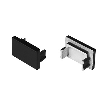 Заглушка SL-SLIM15-H10 BLACK глухая (Arlight, Пластик)