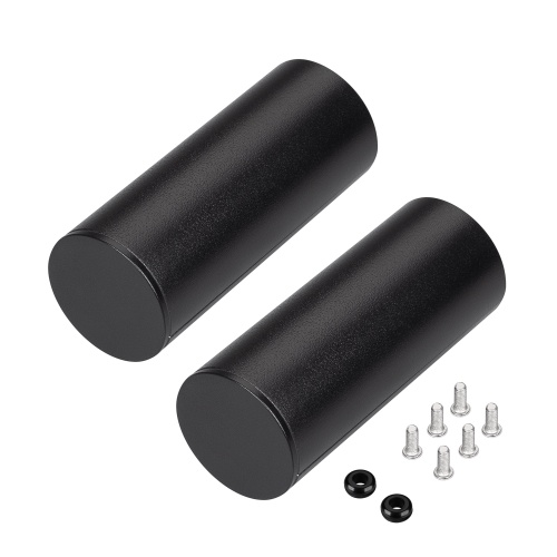 Заглушка ROUND-D36-360 BLACK с отверстием (Arlight, Металл)