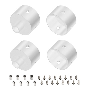 Заглушка WPH-FLEX-D22-360deg WHITE ALU с отверстием (Arlight, Металл)