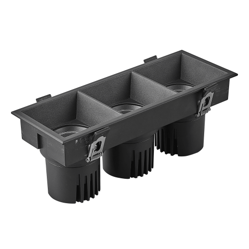 Светильник MS-FLOW-BUILT-S230x85-3x12W Warm3000 (BK, 55 deg, 230V) (Arlight, IP20 Металл, 5 лет)